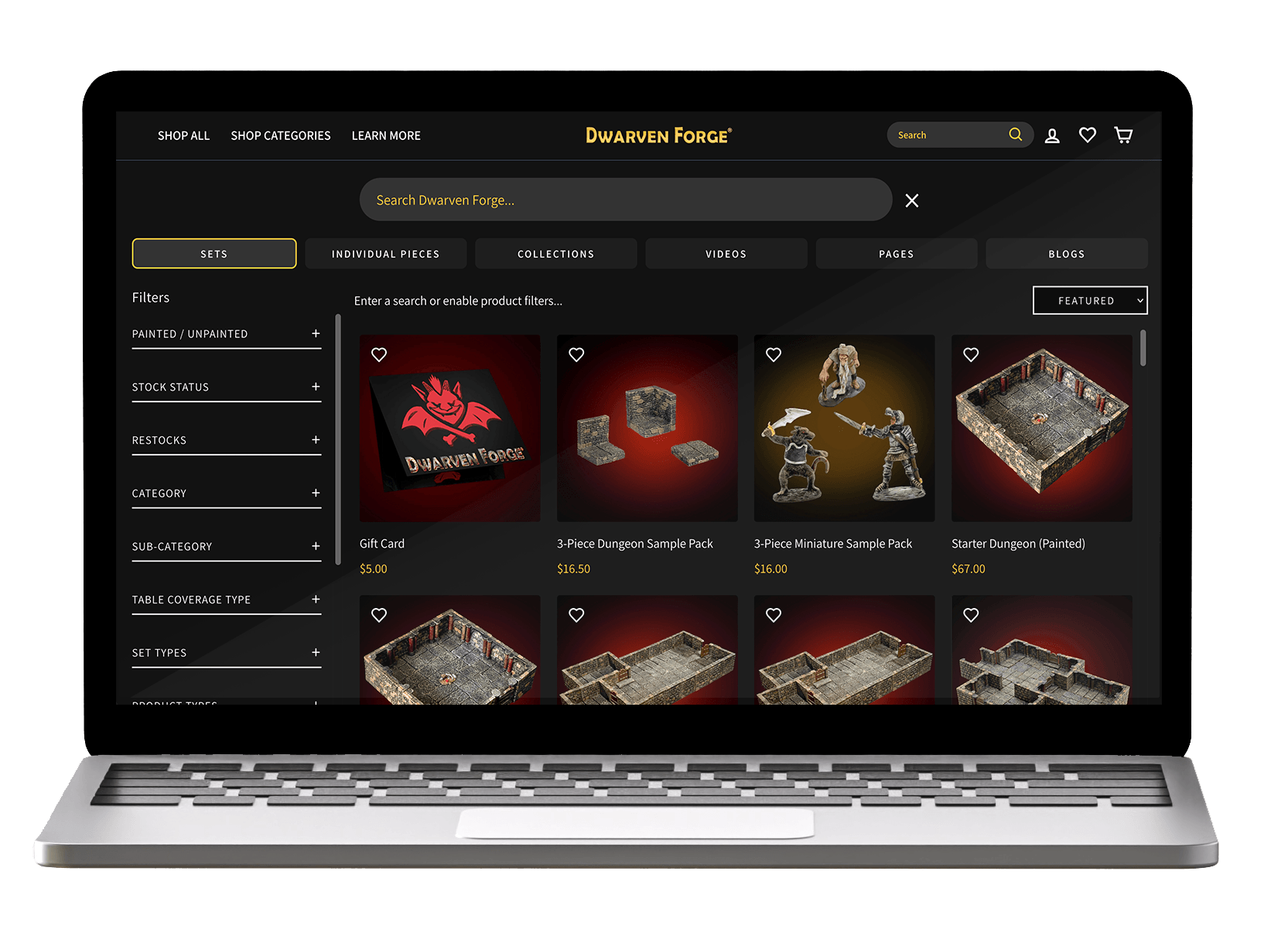 Dwarven Forge — Custom Search Engine & Platform Enhancements