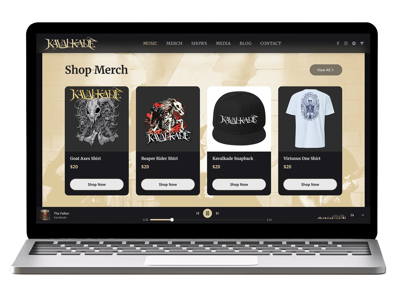 Kavalkade's New Digital Home — How I Built a Modern Music & Merch Experience with Next.js