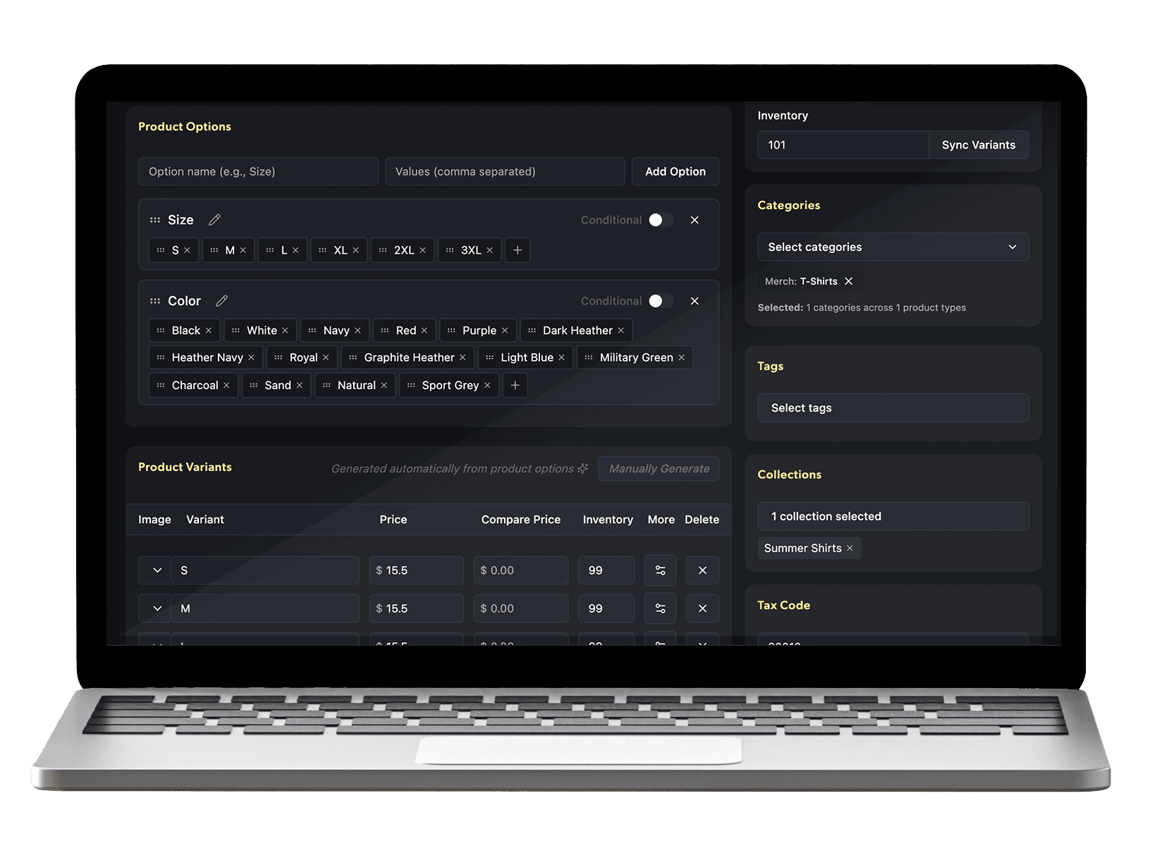 SoundVent Product Creation App